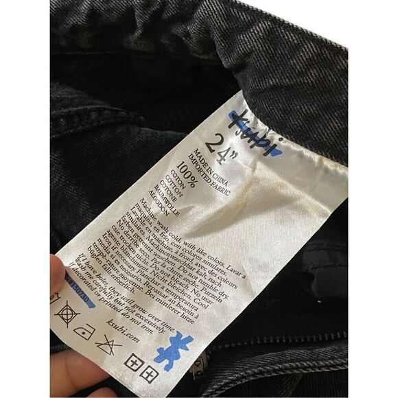 Ksubi Hi Line Short Washed Black Womans 24 - Picture 9 of 9